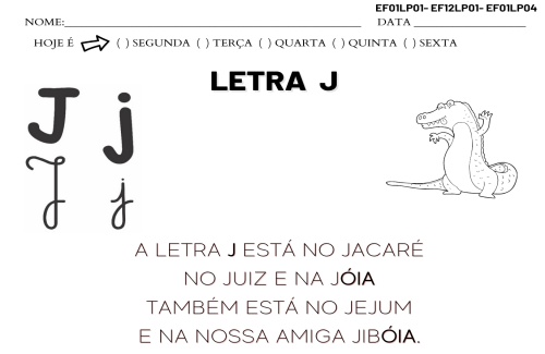  letra J